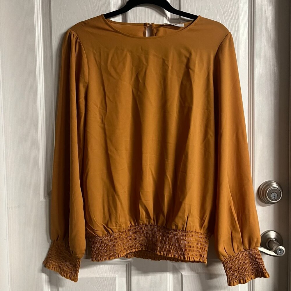 Mustard Yellow Long Sleeve Top